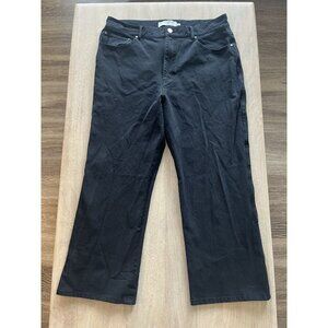 MM Lafleur Black Straight Leg Crop Jeans Eco Better Denim Size 14